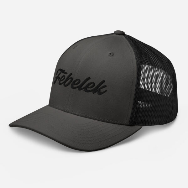 retro-trucker-hat-charcoal-black-left-front-6a2bdf3b09014.jpg Casquette Trucker Fēbelek Black Multi