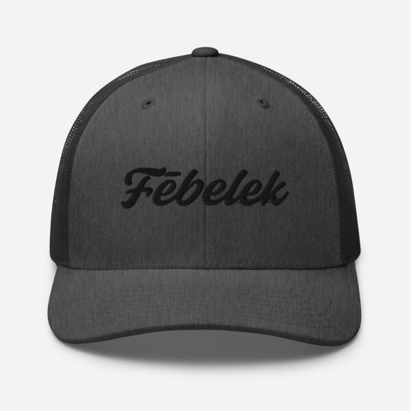 retro-trucker-hat-dark-heather-gray-front-6a2bdf3b0938f.jpg Casquette Trucker Fēbelek Black Multi