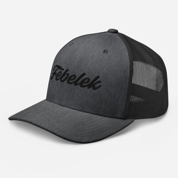 retro-trucker-hat-dark-heather-gray-left-front-6a2bdf3b09641.jpg Casquette Trucker Fēbelek Black Multi