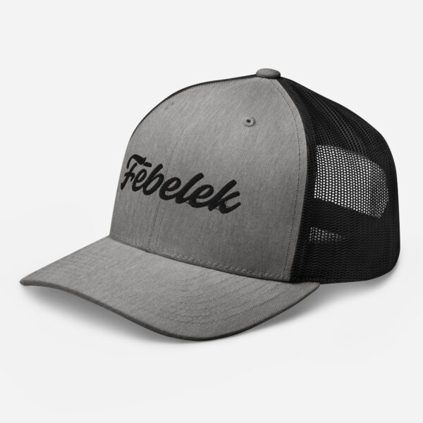 retro-trucker-hat-heather-black-left-front-6a2bdf3b09f30.jpg Casquette Trucker Fēbelek Black Multi