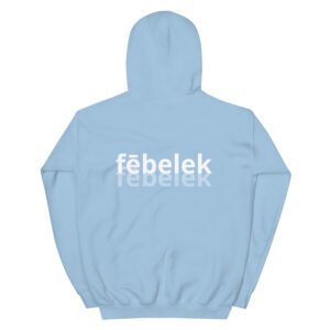 Sweat à Capuche Unisexe fēbelek Bleu