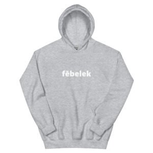 Sweat à Capuche Unisexe fēbelek Gris